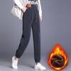 Women's Autumn/Winter New Plush Thickened Fur Fashion Casual Warm Cotton Pants