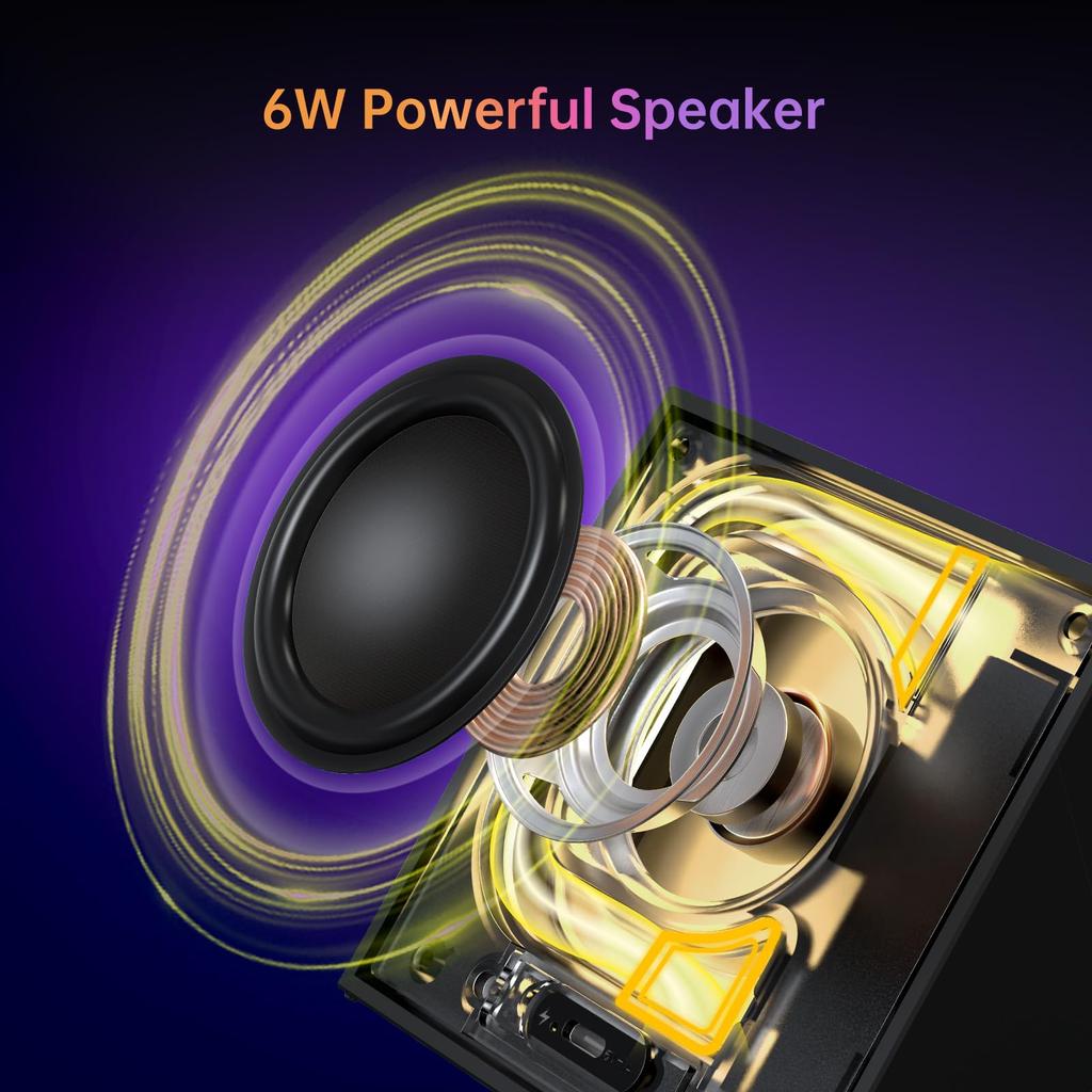 Divoom Timebox Evo Portable Bluetooth Speaker Music RGB Playback/Enhanced Bass/With Clock/Pixel Art/Multi-function Use/Hands-Free Calling/256