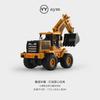 Large Construction Vehicle Toy Die Cast Road Roller Bulldozer and Excavator Friction Powered Truck