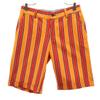 Unused Fraizzoli Made In Italy Striped Pattern Shorts 44 Orange Men's Used