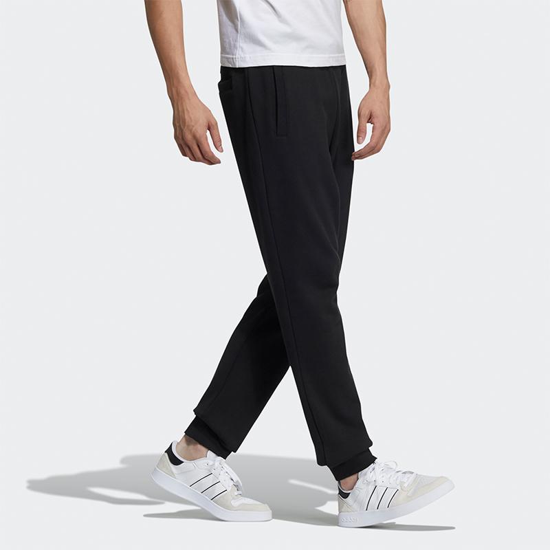 Adidas Neo Knitted Sweatpants Men's Black Moderate Cuffed Pants (Unisex) Knitted Sweatpants GP4915