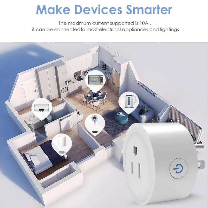 Умная Wi-Fi розетка CozyLife, стандарт США, 10 А, умный дом, Wi-Fi розетка, работает с Alexa, Google Home, удаленное управление бытовой техникой