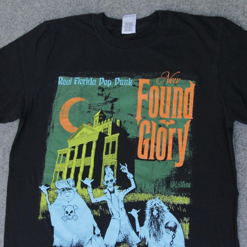 Горячая новая футболка Found Glory для мужчин и женщин S5XL Хлопок Для подарков фанатам NZ1687 Унисекс футболка