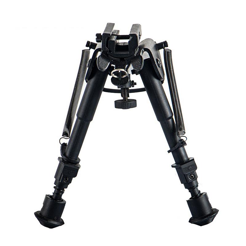 Airsoft Rifle Bipod 6~9 Inch Telescopic Tripod Rack Fits 20Mm Picatinny Rail