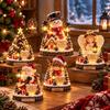 Snowman Christmas Santa Statue Tree Bird Christmas Ornaments Christmas Decorations  Christmas