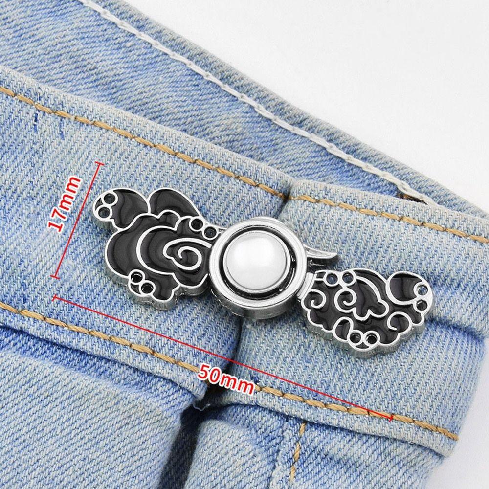 Джинсовые украшения, пуговицы на талии, аксессуары для одежды, зажим для талии, затягивающая пуговица на талии, женские аксессуары