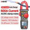 PN200 Digital Clamp Meter DC/AC 600A Current 4000 Counts Multimeter Ammeter Voltage Tester Car Hz Capacitance NCV Ohm Test