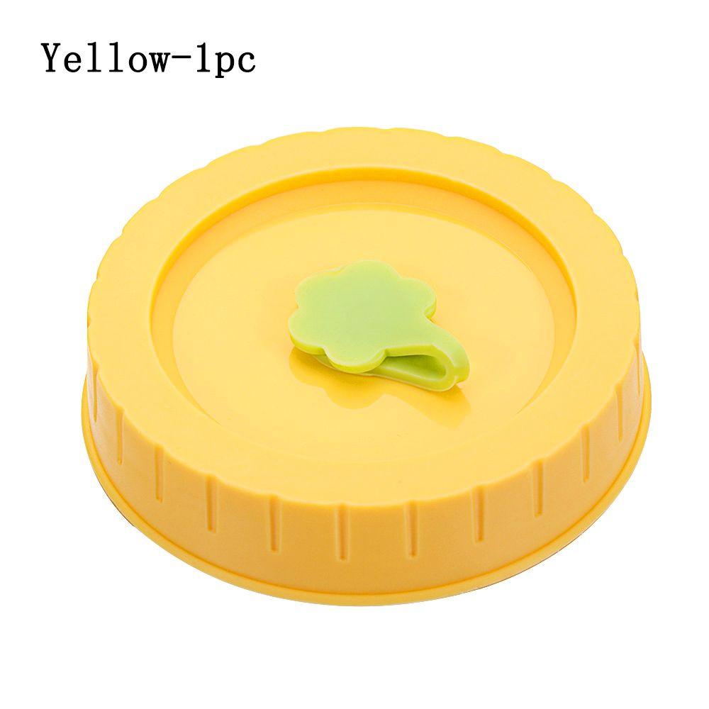 1/4Pcs Plastic Leak-Proof Food Storage With Straw Hole Canning Lids Jar Caps Mason Jar Lids