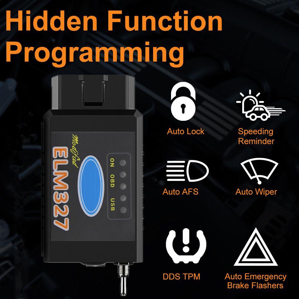 ELM327 V1.5 Переключатель MS/HS-CAN PIC18F25K80 ForScan Для Ford/Mazda Читатель кодов Bluetooth/WIFI Программирование скрытых функций Elmconfig