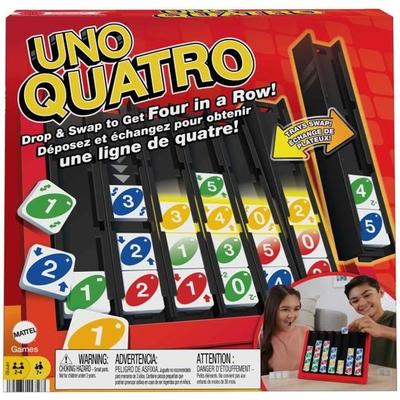 Mattel Games - UNO®-Quatro-Игра для взрослых, семейного вечера и игрового вечера HPF82