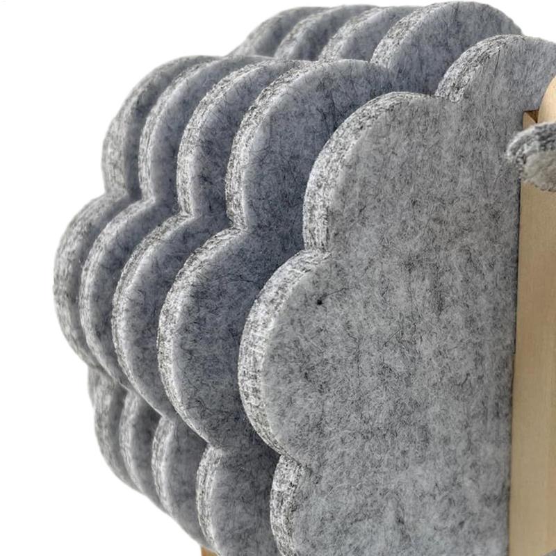 Creative Insulated Coaster Sheep Shaped Beverage Coaster Sheep Felt Coaster Water Absorbing Home Office Desk Decorative Ornament