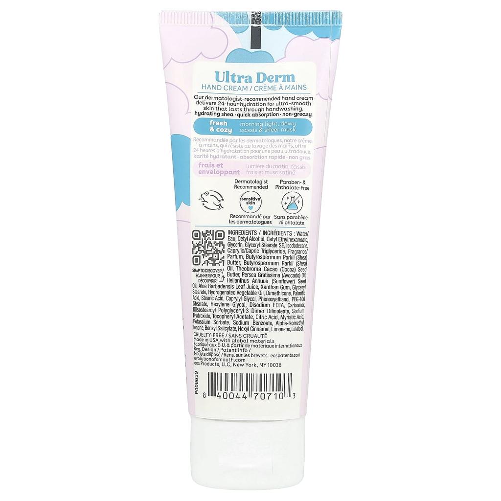 EOS, Shea Better™, Ultra Derm Hand Cream, Fresh & Cozy, 2.5 Fl Oz (74 Ml)