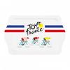 [R2969] - Small Metal Tray 'Tour De France' Blue White Red - 21x14 Cm