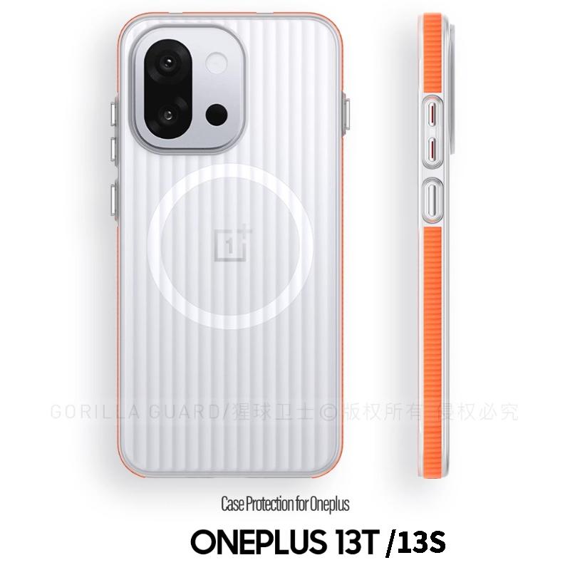 Магнитный чехол для OnePlus 13T 13S Чехол MagSafe Матовый Прозрачный Полоска Багажа Чехол для Телефона для OnePlus 13T 13S Жесткий Корпус