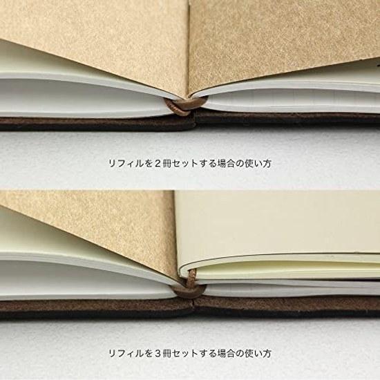 DESIGNPHIL Midori Travelers Notebook Refill Connection Band 2-Pack Passport Size