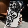 Чехол для телефона "Скелетная рука и черная роза" подходит для iPhone 17 16 15 14 13 12 11 Pro/Max/Plus, противоударная задняя крышка