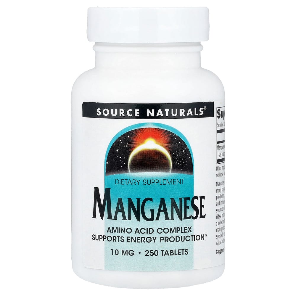 Source Naturals Manganese 10 mg 250 Tablets