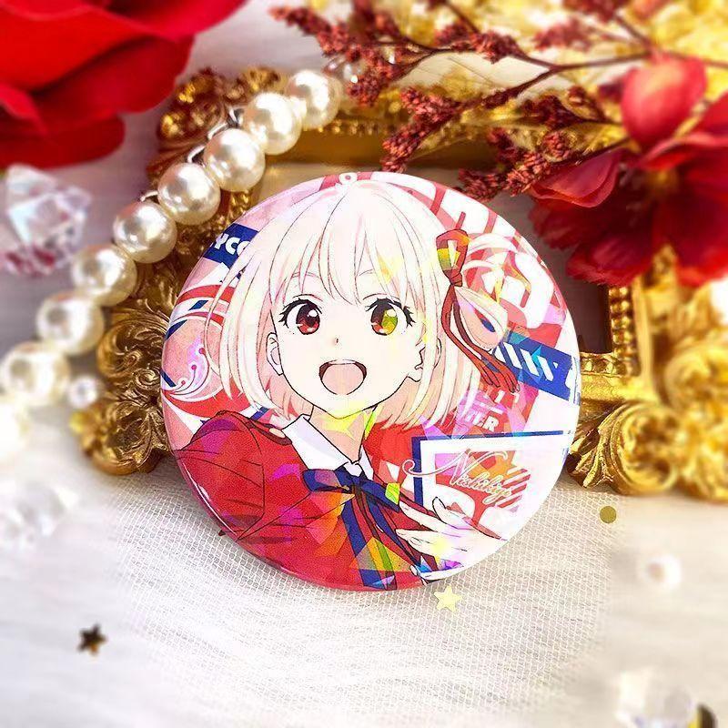 Брошь Lycoris Recoil, значок аниме, украшение коллекции