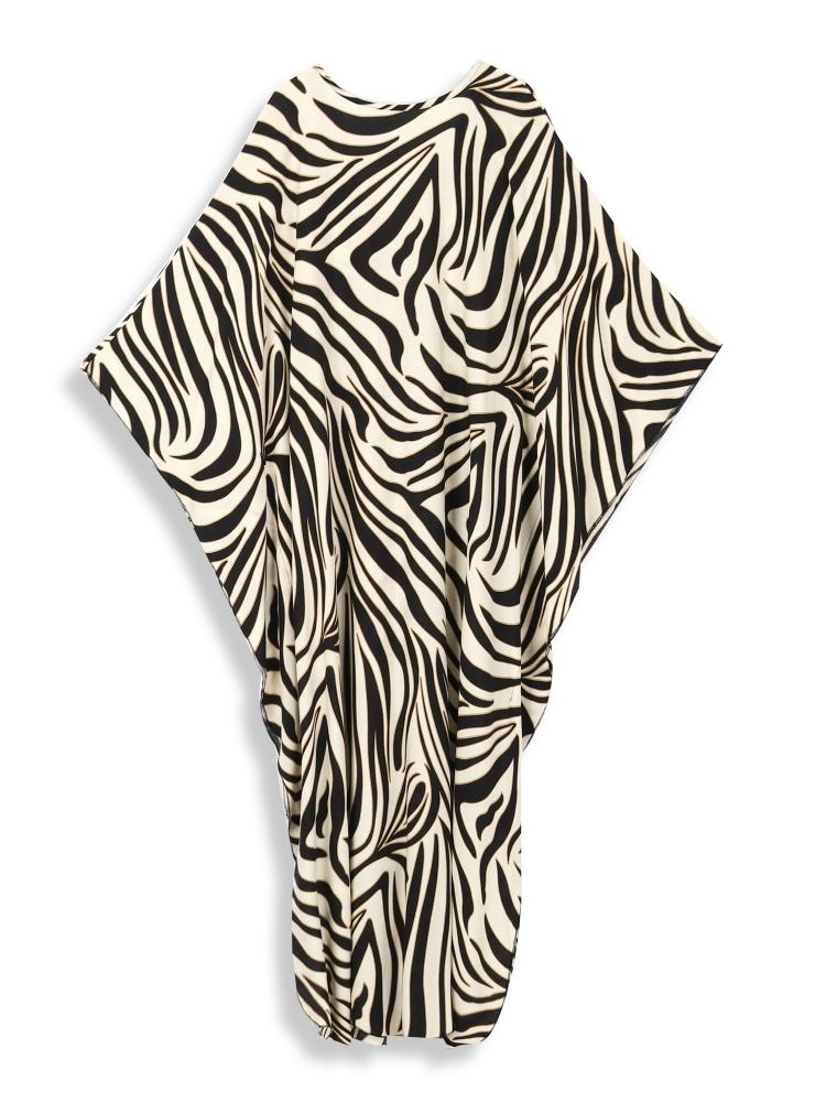 EDOLYNSA Кафтан больших размеров с богемным принтом, летнее длинное пляжное платье, женская домашняя одежда, купальный костюм, накидка, свободный кафтан