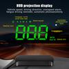 Car Speedometer HUD Vehicles Speed Alarm Head Up Display Screen Windshield Projector GPS Compass For Truck USB Power Supply