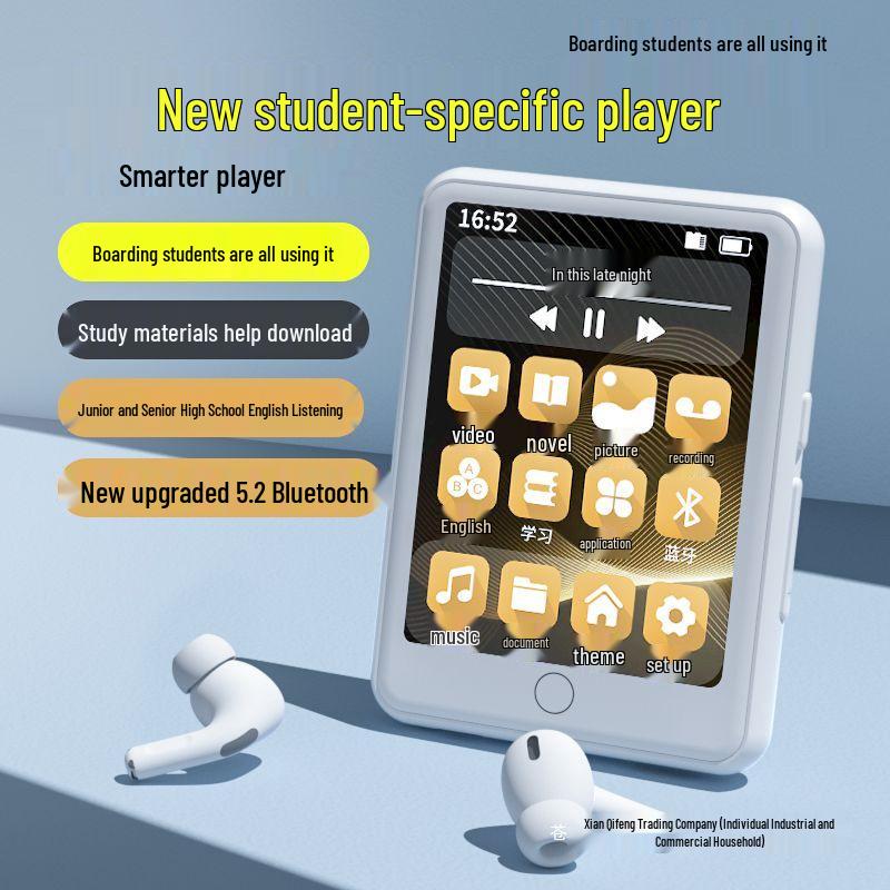 New Walkman MP3 Player: High-Definition Touchscreen, Bluetooth, MP4/MP5 Compatibility for Music