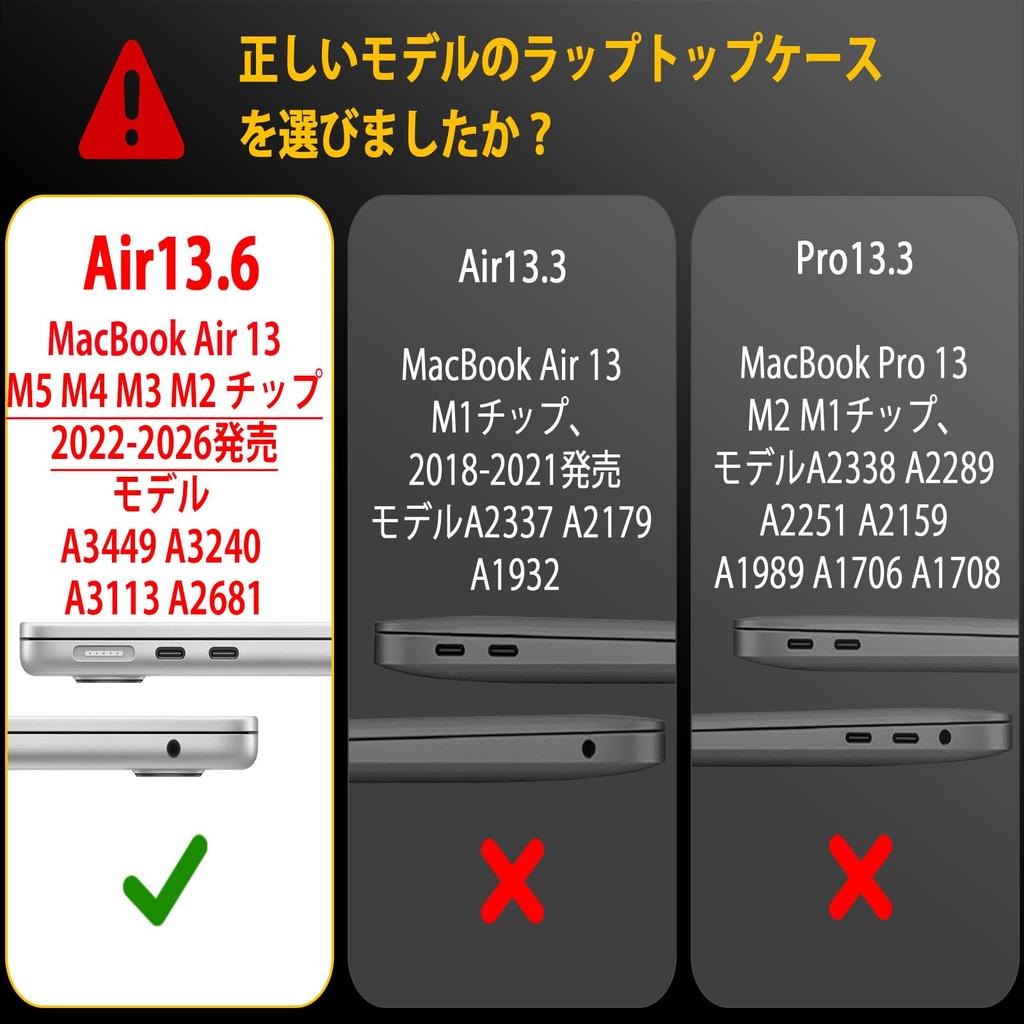 Чехол EooCoo 2026 M5 для MacBook Air с чипами M2 2022 Высококачественный A2681 Чехол для MacBook Air Кристально Чистый 13,6-дюймовый M4, M3, (2026, 2024, Релизы) -