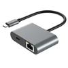Компактный USB C на RJ45 2.5G Адаптер с поддержкой быстрой зарядки 100 Вт и скоростного Ethernet 2500 Мбит/с Plug and Play Алюминиевый сплав