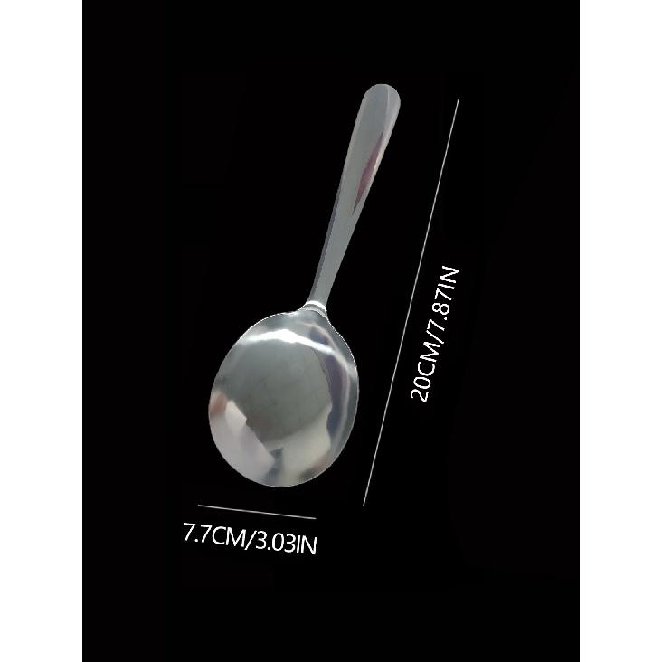 2Pcs Stainless Steel Ladles For Serving Soup Rice Serving Spoon Drain Hole Heat Insulated Handle Kitchen Utensils For Daily Use4