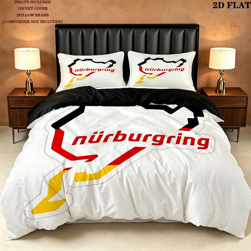 Pattern Bedding Quilt Set Quilt Cover Pillowcase Home Birthday Gift(1 * duvet cover + 2 * pillowcase, without core)