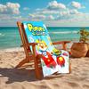 1pc Pororo1 Beach Towel, Comfortable and Thick, and Swimming/Bath/Picnic/Camping Towel, Suitable for Seaside Beaches