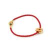 Pandora Series Pixiu charm single circle cow leather, bracelet for women, gold