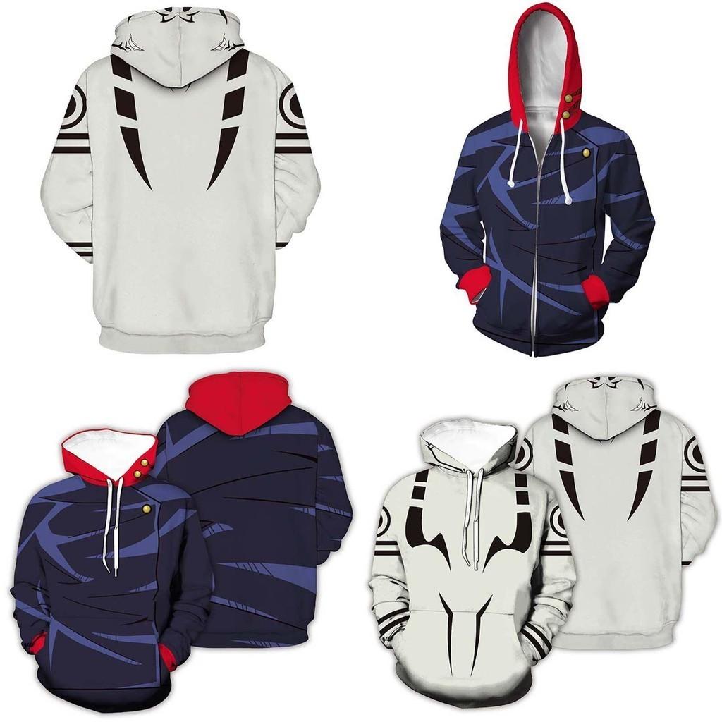 Стильные мужские худи Jujutsu Kaisen с ярким 3D-принтом