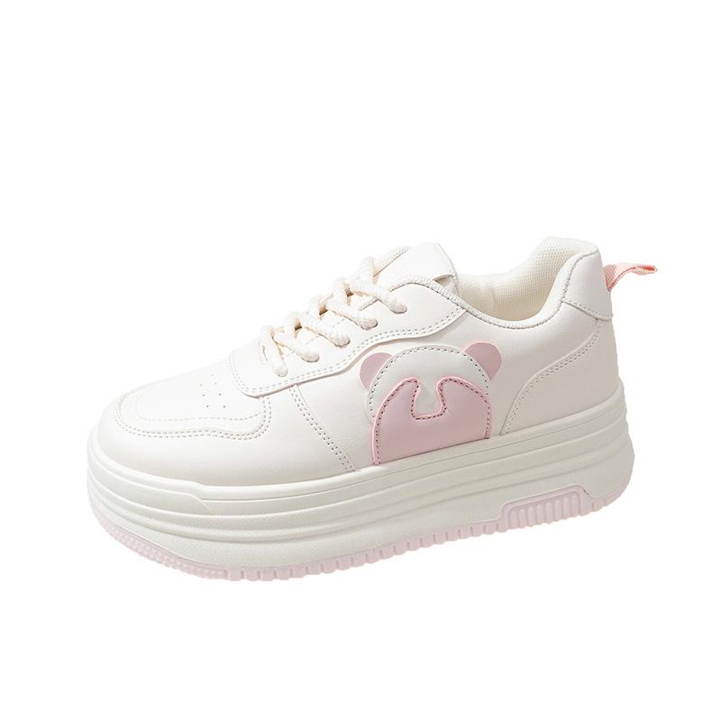 Модные белые туфли, новые женские туфли на весну и лето, толстая подошва, универсальные спортивные повседневные туфли с пандой черного и белого цвета, модные