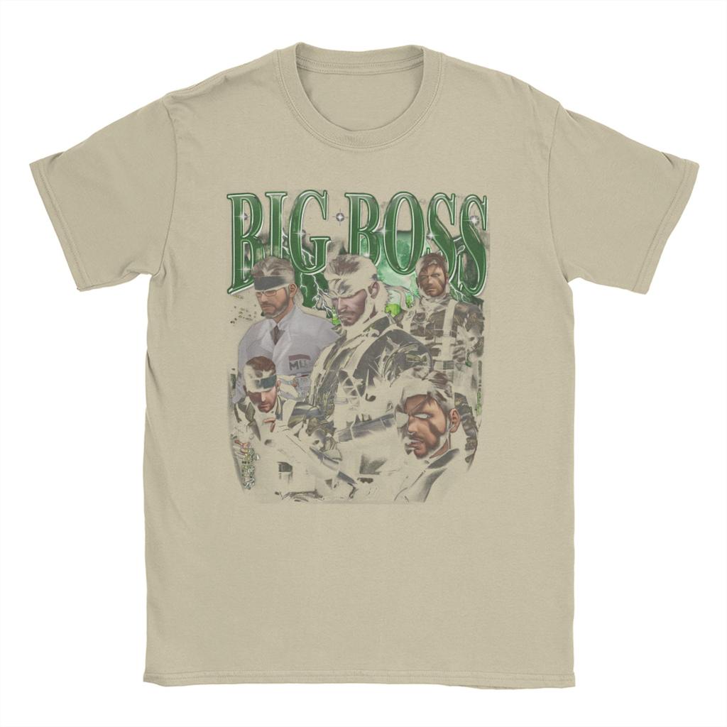 2026 Большой Босс MGS3 Змея Мужские Женские Футболки Metal Gear Solid 3 Винтажные Футболки С Коротким Рукавом С Круглым Вырезом Футболки Графическая Одежда