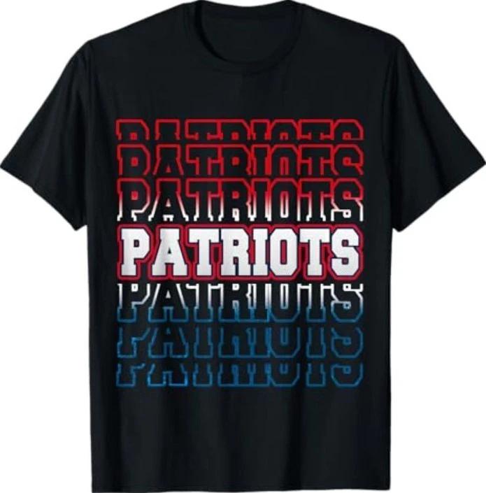Винтажная футболка 'Patriots School Spirit Go Patriots Love'