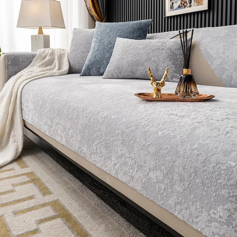 Сплошная цветная роскошная стильная диванная подушка, новая всесезонная универсальная спинка, полотенце, современный скандинавский чехол для дивана, тканевая подушка