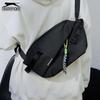 Slazenger Crossbody Bag, Shoulder Bag, Large Capacity, Cycling Waist Pack, Commute Bag, Chest Bag, Black