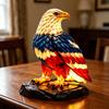 Independence Day Eagle Lamp 1776–2026 Patriotic Eagle Light Red White Blue Patriotic Design USB Powered for Desk Living Room
