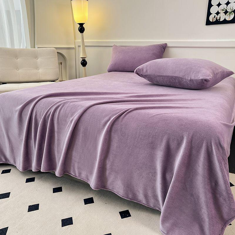 Зимнее плюшевое бархатное одеяло из кораллового флиса - Двуспальное, Толстое и теплое для общежитий и уютных кроватей