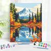 DIY Paint By Numbers Kits Горный и лесной пейзаж Ручная роспись на холсте по номерам Акриловые наборы Домашний декор