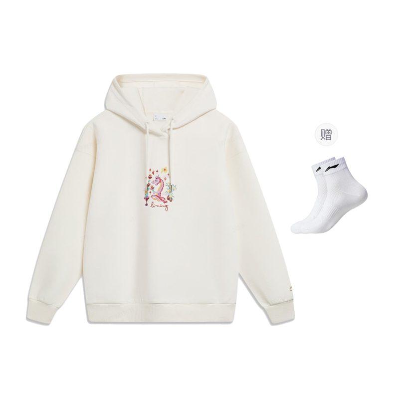 Свитшот Li Ning Rijin Doujin Collection Женский Кремовый AWDU032-5