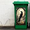 Cartoon Branch Crow Trash Can Beautification and Decoration Stickers