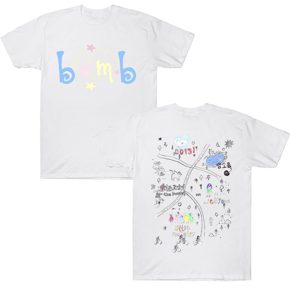 ILLIT Bomb New Album Cotton Soft Tshirt ILLIT Kpop Girl Band T-shirt Summer Cotton High Quality Streetwear Hip Hop Men/Women Tee