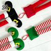 Рождественский ornament для женщин Ноги эльфа Ноги Санты Подвесные ornaments Плюшевый набивной Рождественский Автомобильный кулон Декоративный Веселый Праздничный Декор Ручка двери зеркала,