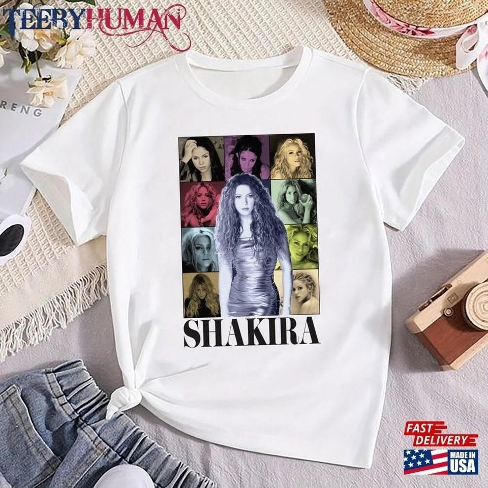 Shakira Графическая футболка Тур Las Mujeres Ya No Lloran Футболка E1172