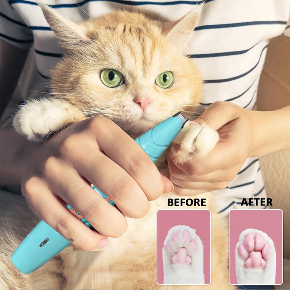 Electric Dog Professional Pet Foot Hair Trimmer Dog Grooming Hairdresser Dog Ear Eyes Hair Cutter Pet Pedicure Tool
