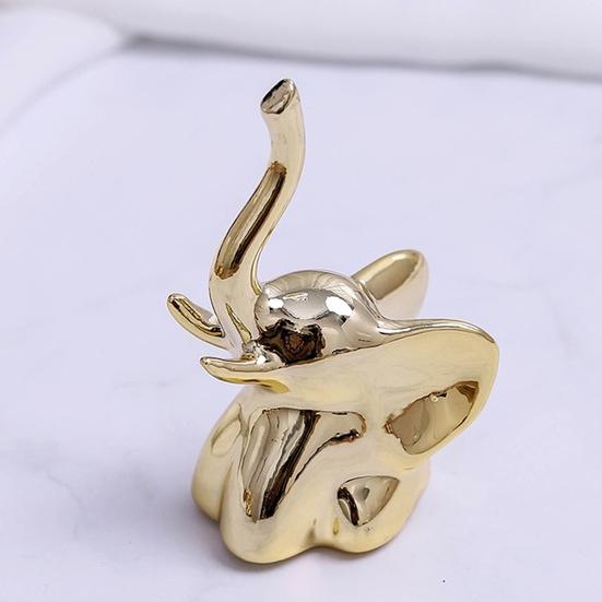 Прочная фигурка слона, очаровательная декоративная небьющаяся настольная мини-статуэтка кролика слона, украшение для дома