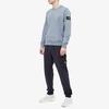 STONE ISLAND Свитшот с логотипом-патчем, средне-голубой, мужской, топы 741563051-V0046