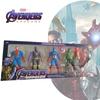 Marvel Avengers Heroes 5pcs Hulk Captain America Thanos Action Figures For Kids Gifts