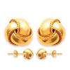 [D8042] — Позолоченные серьги «Кокон» — 9 мм